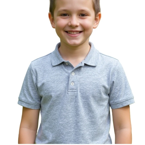 Hope & Henry Other - Hope & Henry Gray Kids Polo Shirt Organic 100% Cotton